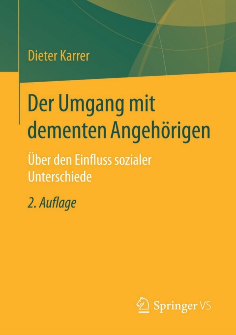 Cover image for book Der Umgang mit dementen Angehörigen