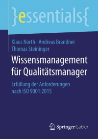 Cover image: Wissensmanagement für Qualitätsmanager 9783658112493
