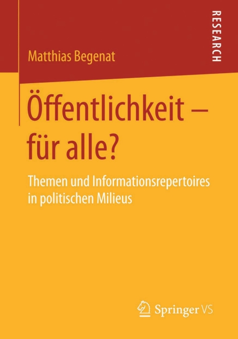 Cover image for book Öffentlichkeit – für alle?