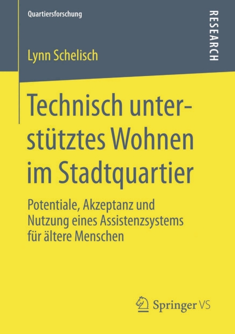 Cover image for book Technisch unterstütztes Wohnen im Stadtquartier
