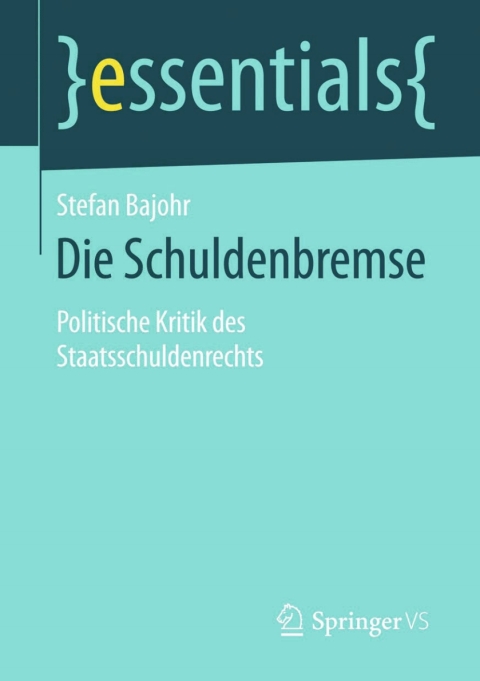 Cover image for book Die Schuldenbremse