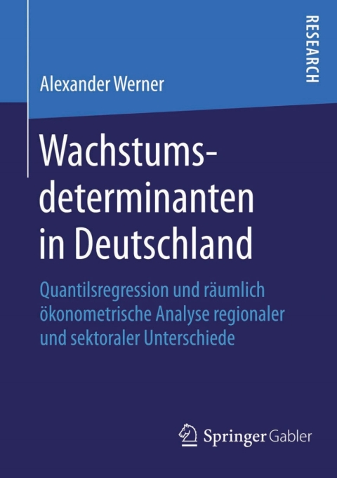 Cover image for book Wachstumsdeterminanten in Deutschland