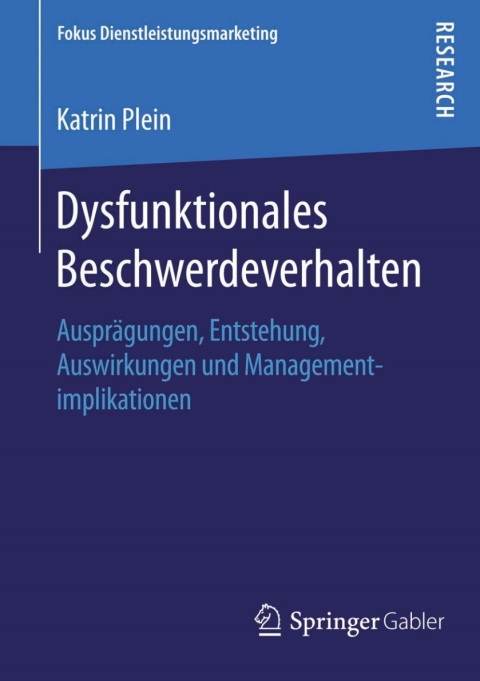 Cover image for book Dysfunktionales Beschwerdeverhalten