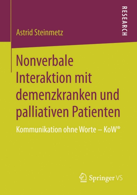 Cover image for book Nonverbale Interaktion mit demenzkranken und palliativen Patienten