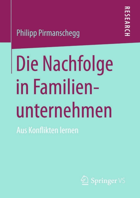 Cover image for book Die Nachfolge in Familienunternehmen