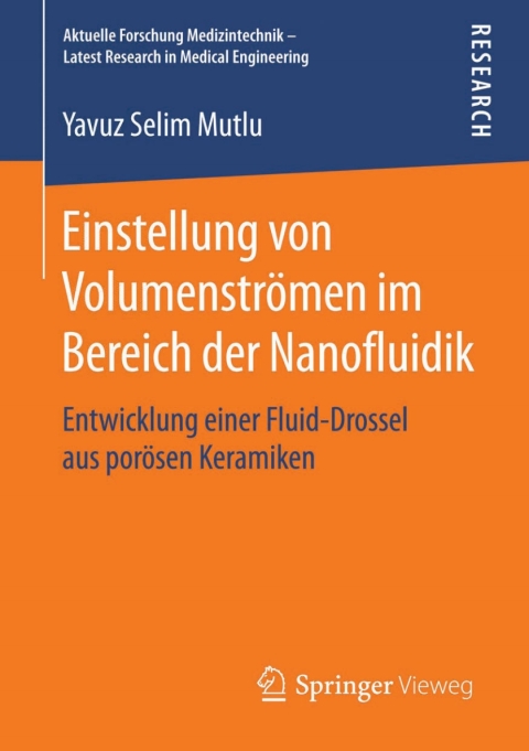 Cover image for book Einstellung von Volumenströmen im Bereich der Nanofluidik