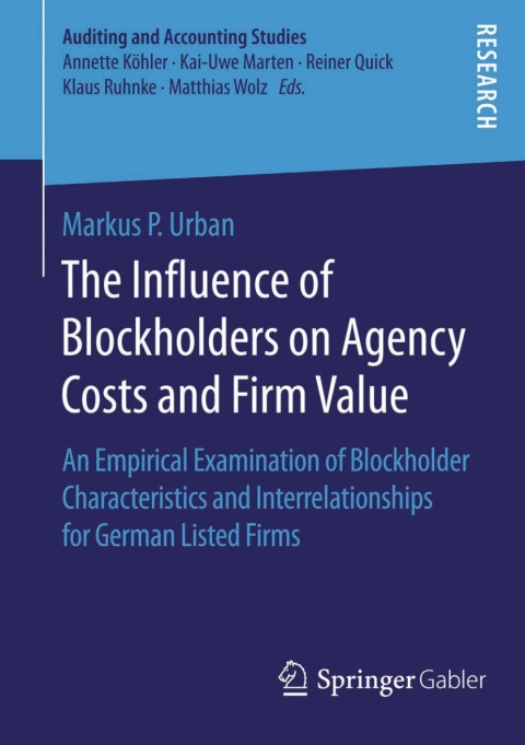 Cover image for book The Influence of Blockholders on Agency Costs and Firm Value