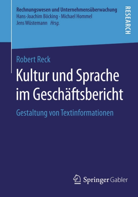 Cover image for book Kultur und Sprache im Geschäftsbericht