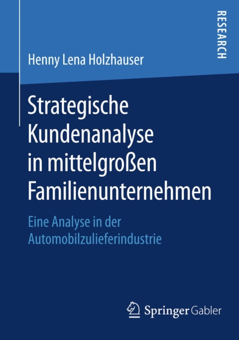 Cover image for book Strategische Kundenanalyse in mittelgroßen Familienunternehmen