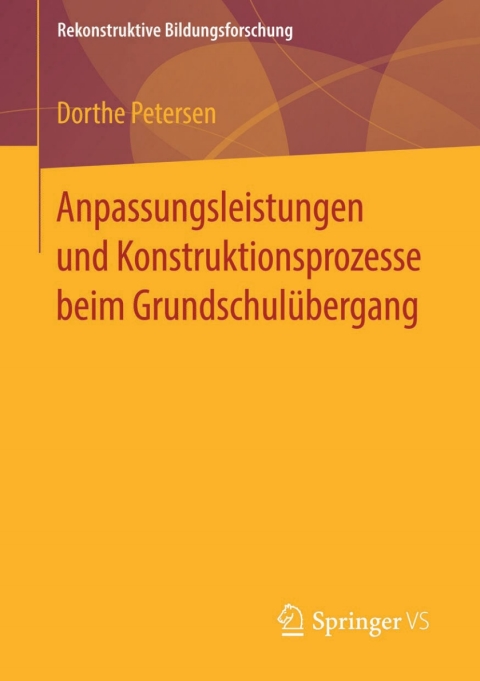 Cover image for book Anpassungsleistungen und Konstruktionsprozesse beim Grundschulübergang