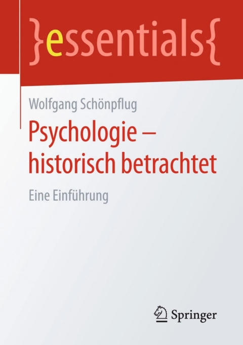 Cover image for book Psychologie - historisch betrachtet