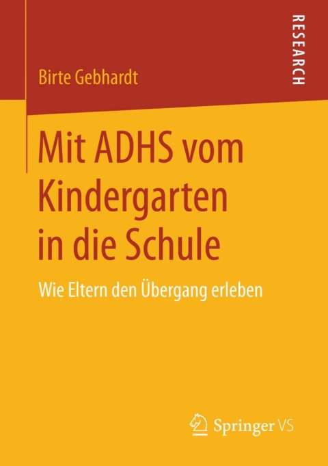 Cover image for book Mit ADHS vom Kindergarten in die Schule