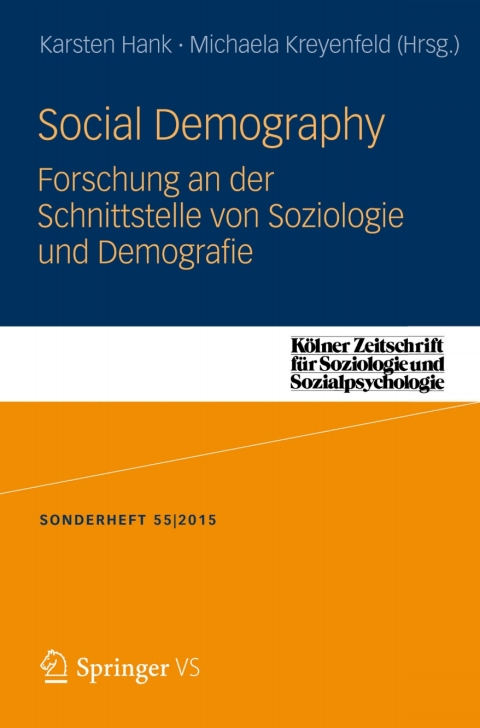 Cover image for book Social Demography - Forschung an der Schnittstelle von Soziologie und Demographie