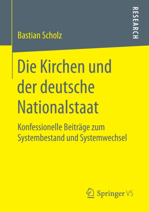 Cover image for book Die Kirchen und der deutsche Nationalstaat