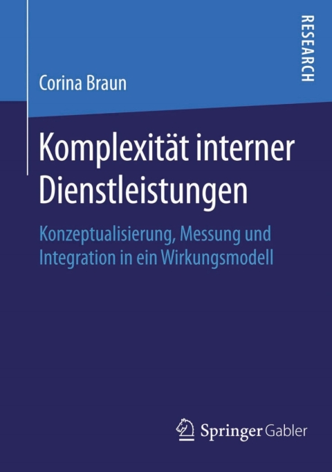 Cover image for book Komplexität interner Dienstleistungen