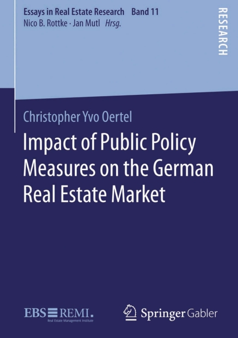 Cover image for book Impact of Public Policy Measures on the German Real Estate Market