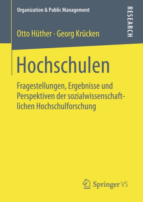 Cover image for book Hochschulen