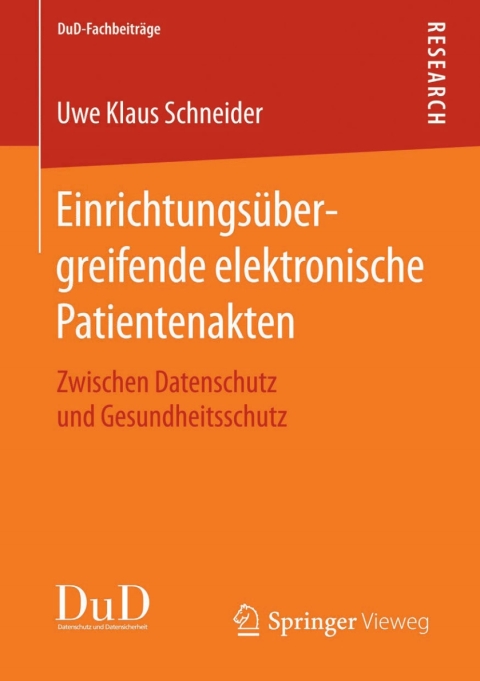 Cover image for book Einrichtungsübergreifende elektronische Patientenakten