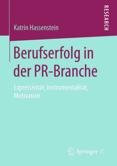 Cover image for book Berufserfolg in der PR-Branche