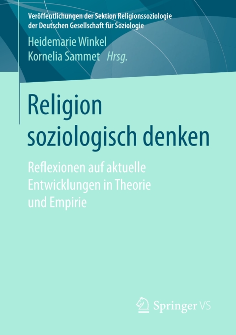 Cover image for book Religion soziologisch denken