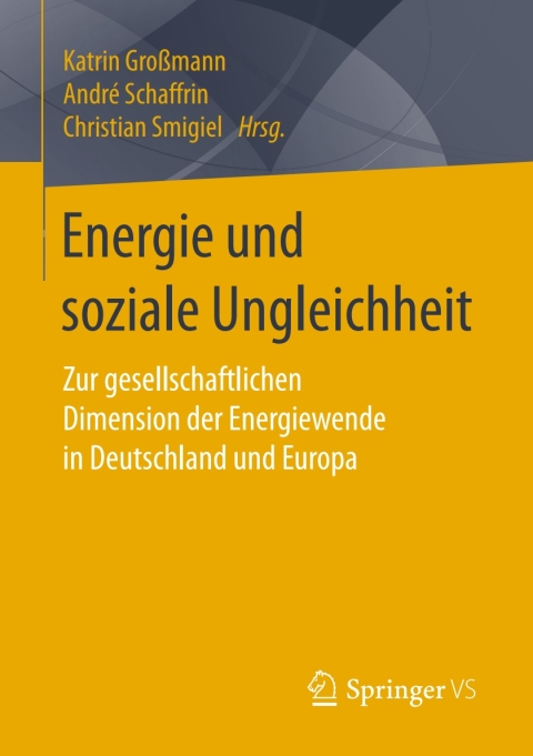 Cover image for book Energie und soziale Ungleichheit