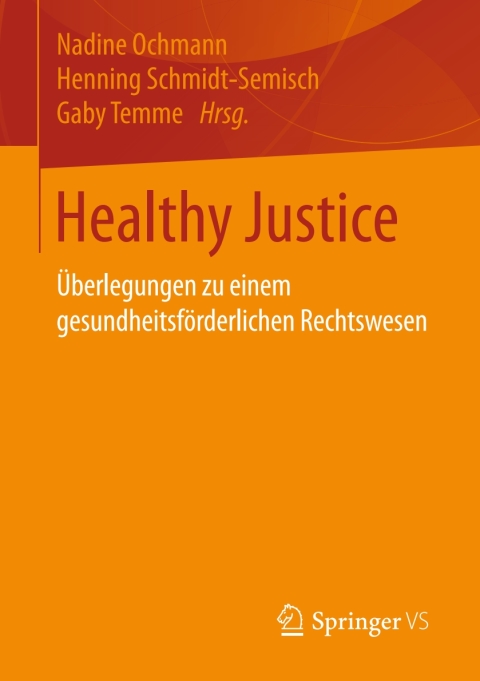 Cover image for book Healthy Justice