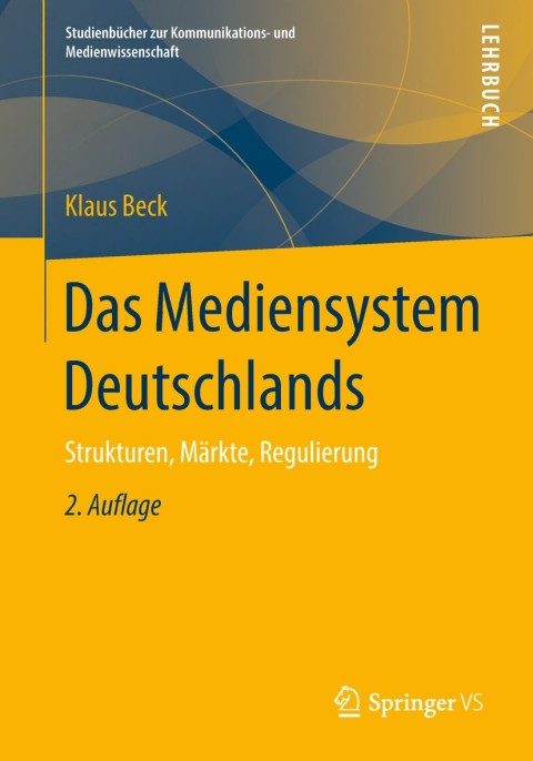 Cover image for book Das Mediensystem Deutschlands