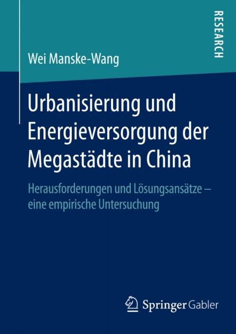 Cover image for book Urbanisierung und Energieversorgung der Megastädte in China
