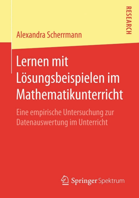 Cover image for book Lernen mit Lösungsbeispielen im Mathematikunterricht