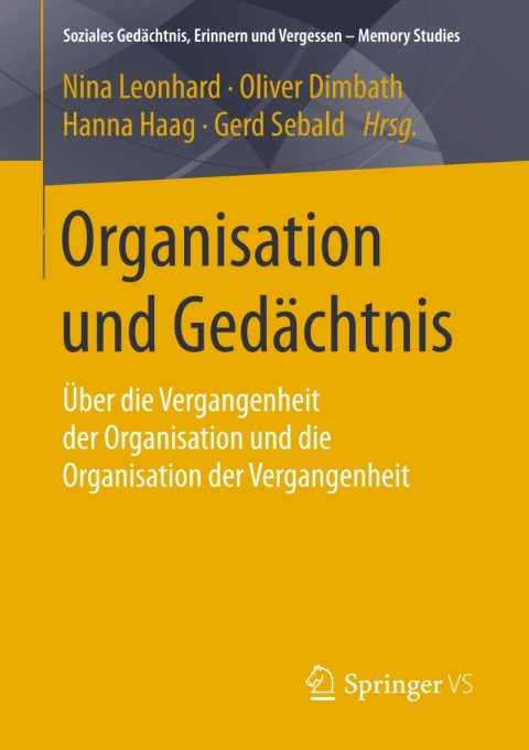 Cover image for book Organisation und Gedächtnis