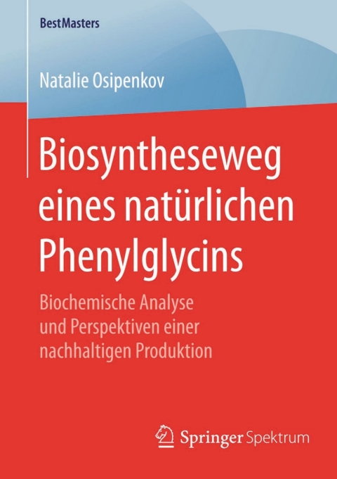 Cover image for book Biosyntheseweg eines natürlichen Phenylglycins