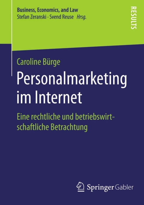 Cover image for book Personalmarketing im Internet