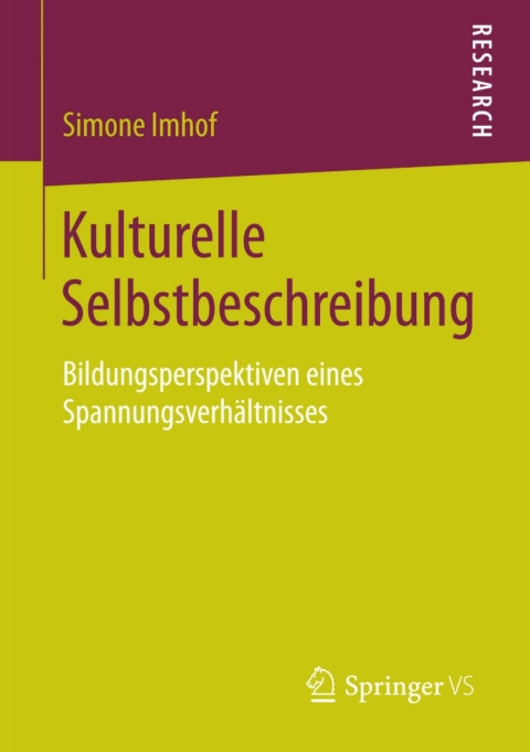 Cover image for book Kulturelle Selbstbeschreibung