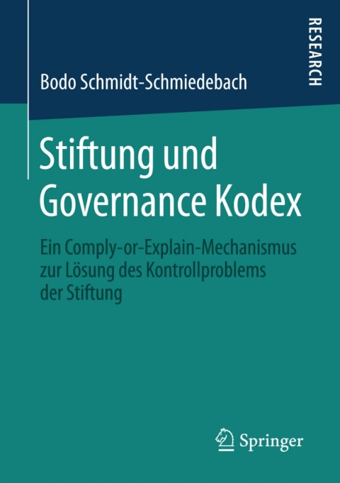 Cover image for book Stiftung und Governance Kodex