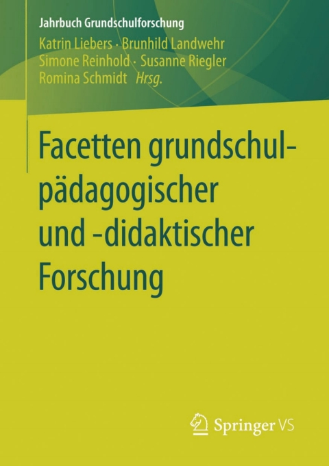 Cover image for book Facetten grundschulpädagogischer und -didaktischer Forschung