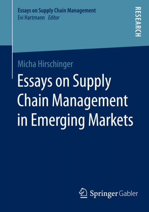 Cover image for book Essays on Supply Chain Management in Emerging Markets