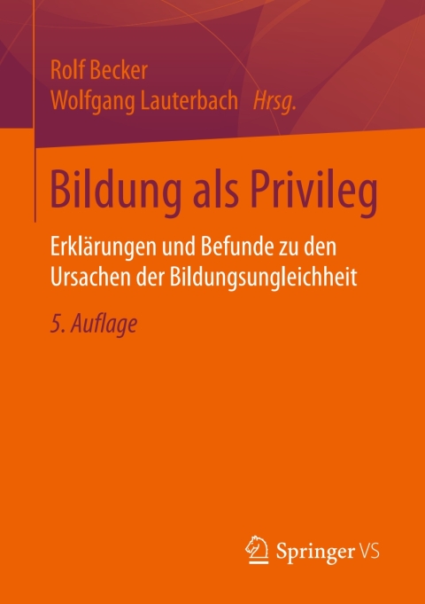 Cover image for book Bildung als Privileg