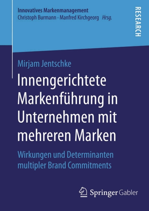 Cover image for book Innengerichtete Markenführung in Unternehmen mit mehreren Marken