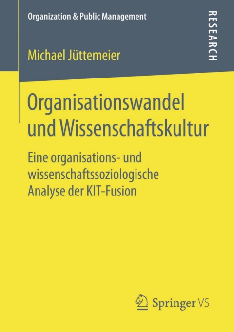 Cover image for book Organisationswandel und Wissenschaftskultur