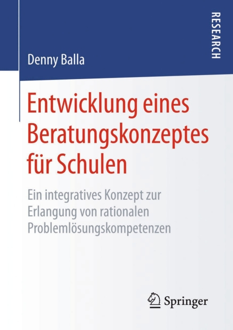 Cover image for book Entwicklung eines Beratungskonzeptes für Schulen