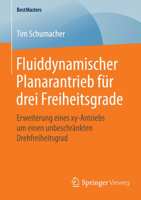 Cover image for book Fluiddynamischer Planarantrieb für drei Freiheitsgrade