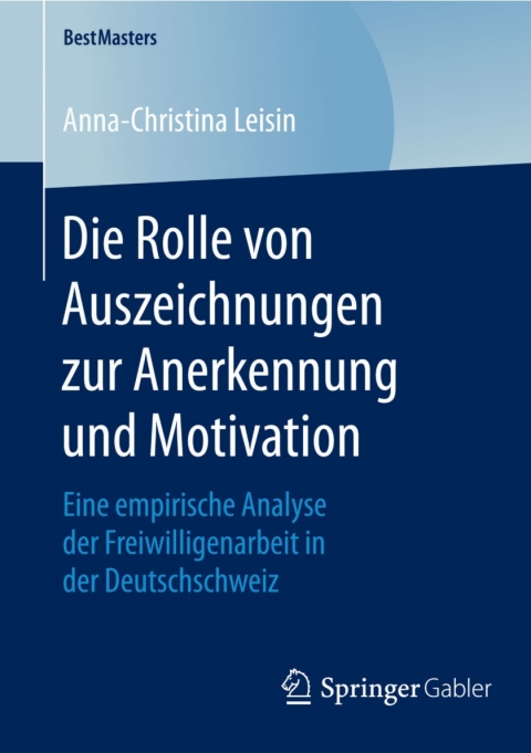 Cover image for book Die Rolle von Auszeichnungen zur Anerkennung und Motivation