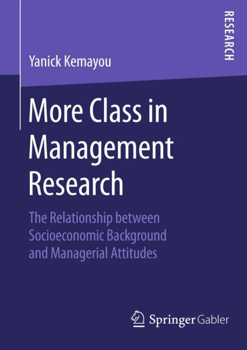 Cover image for book More Class in Management Research