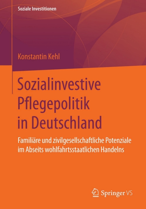 Cover image for book Sozialinvestive Pflegepolitik in Deutschland