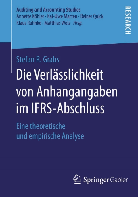 Cover image for book Die Verlässlichkeit von Anhangangaben im IFRS-Abschluss