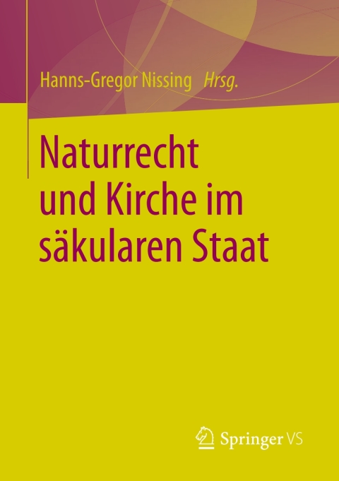 Cover image for book Naturrecht und Kirche im säkularen Staat