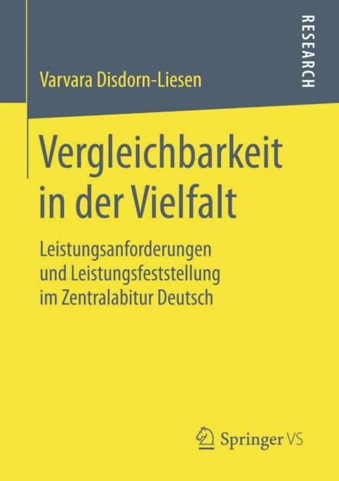 Cover image for book Vergleichbarkeit in der Vielfalt