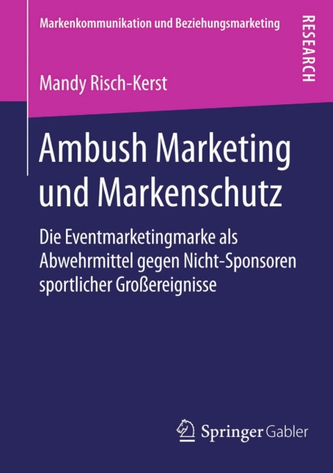 Cover image for book Ambush Marketing und Markenschutz