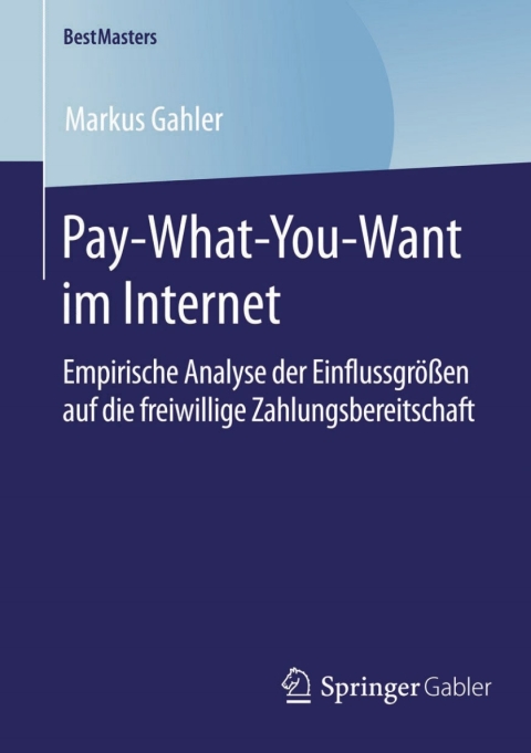 Cover image for book Pay-What-You-Want im Internet