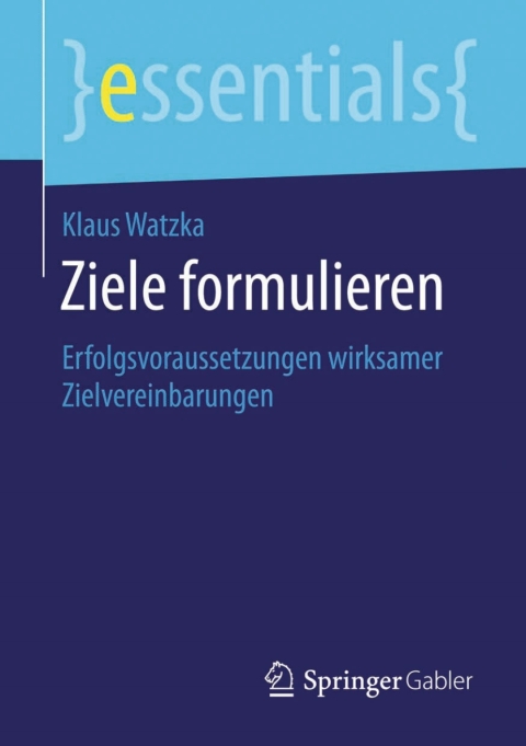 Cover image for book Ziele formulieren